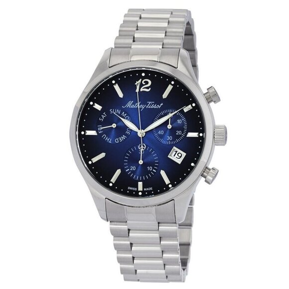 NWT Mathey-Tissot Fashion Men's Quartz Steel Authentic Watch - Picture 1 of 3